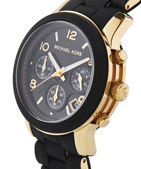 michael kors watches black and gold|Michael Kors camille gold watch.